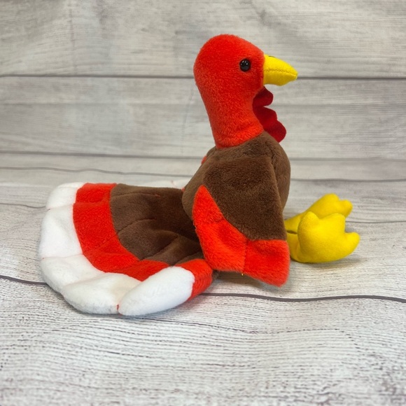 TY Beanie Baby – GOBBLES the Turkey (5.5 in) - Picture 3 of 9